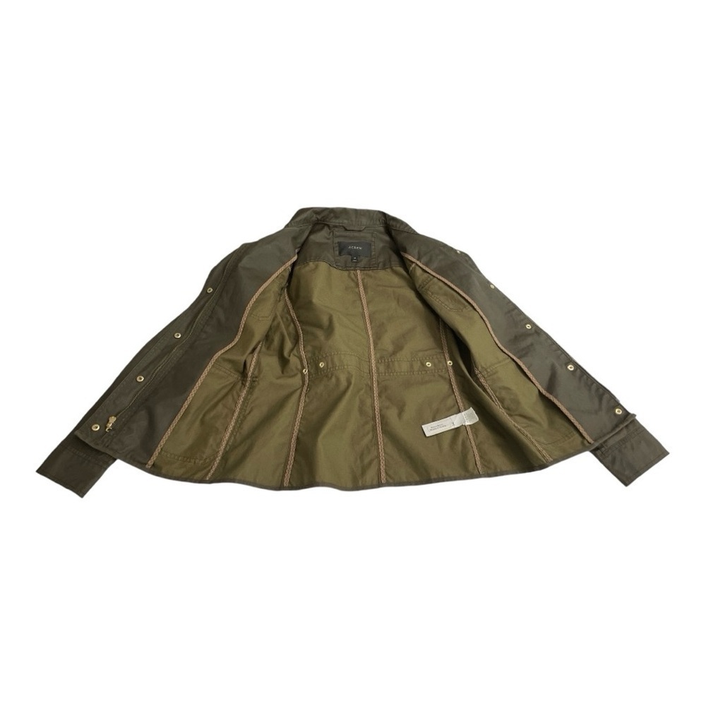 Womens J Crew Army Green Downtown
Waxed Military Style Field Jacket Sz XS - Picture 7 of 16